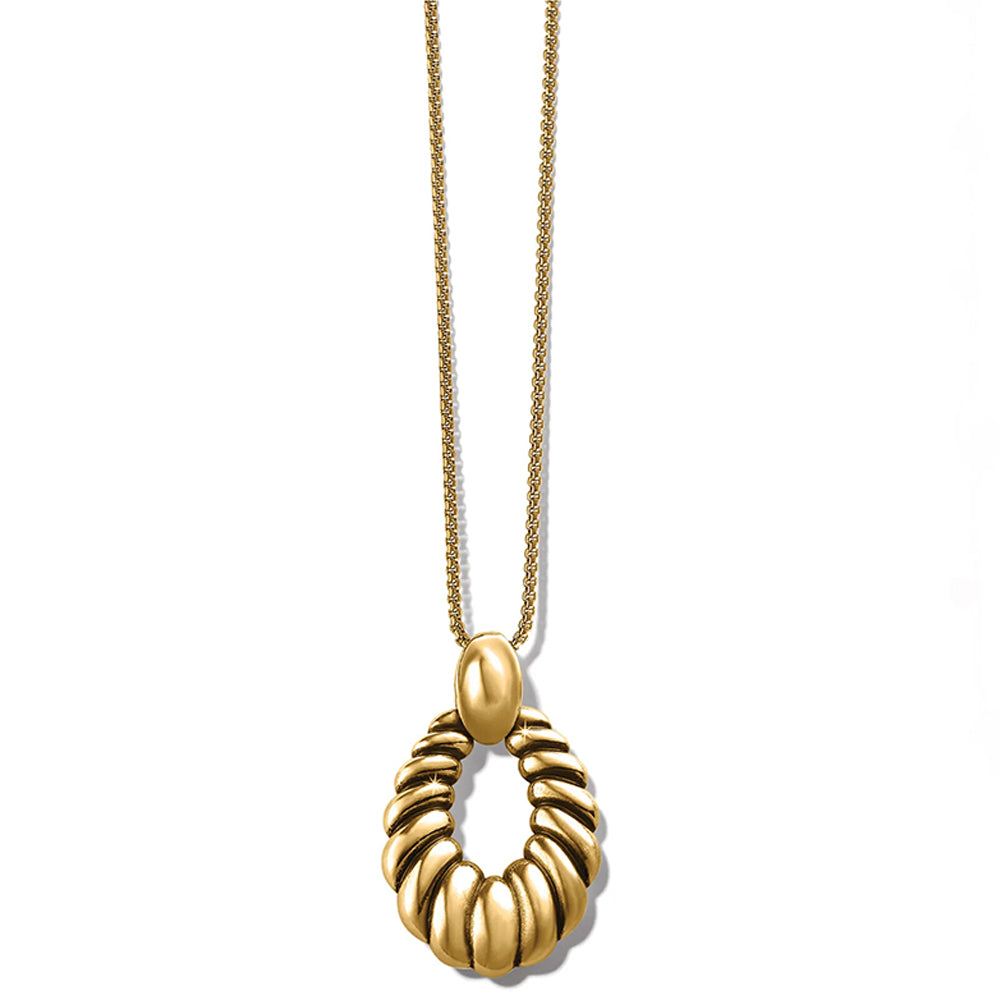 Brighton Athena Gold Scalloped Convertible Necklace