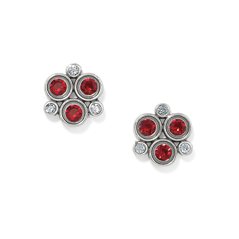 Brighton Constella Cluster Red Post Earrings