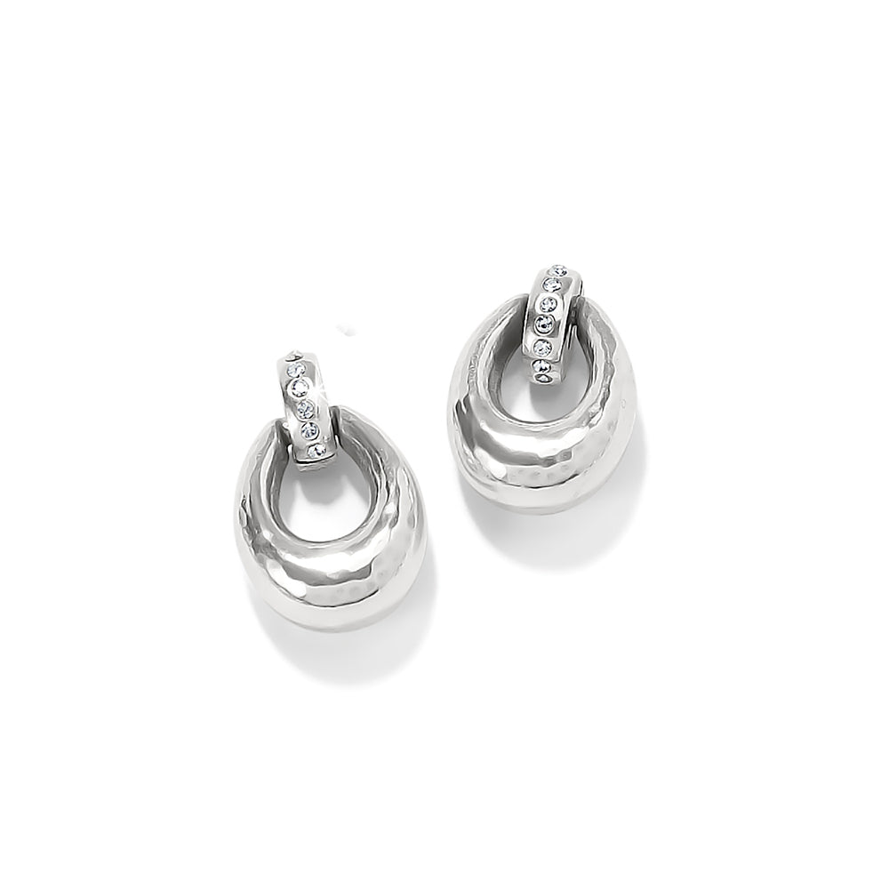 Brighton Meridian Geo Oval Mini Post Earrings