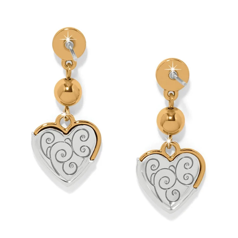 Brighton Meridian Petite Wave Gold Post Earrings
