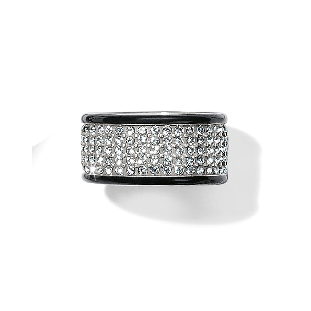 Brighton Meridian Silver-Black Ring