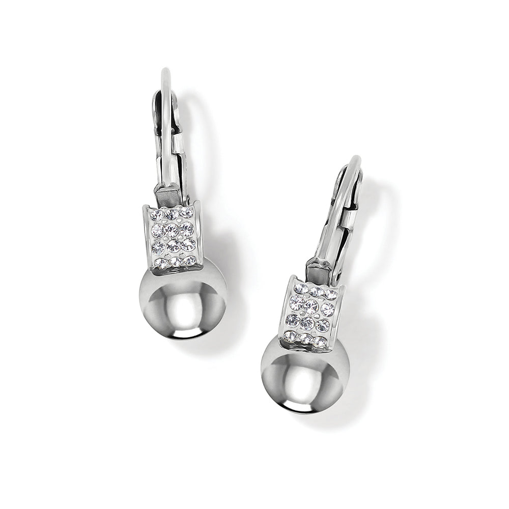 Brighton Meridian Silver Leverback Earrings