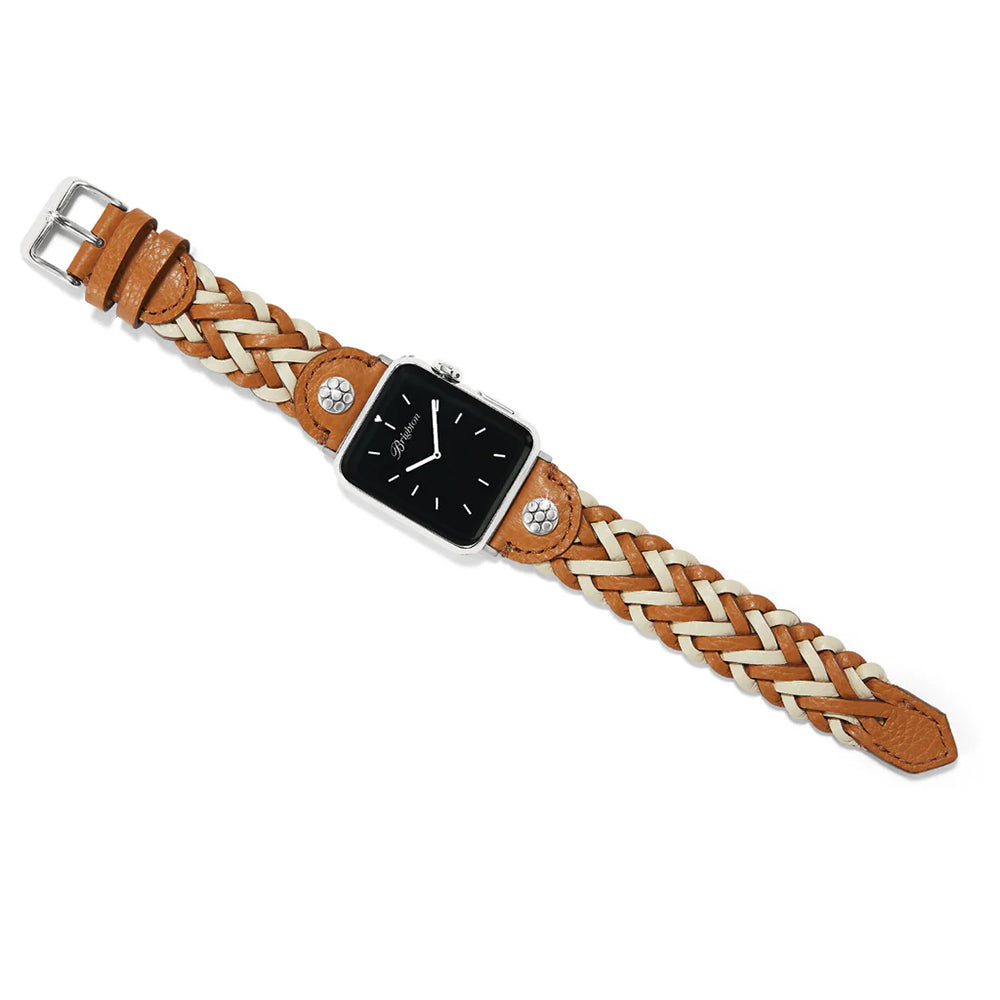 Brighton Rory White Toffee Leather Band
