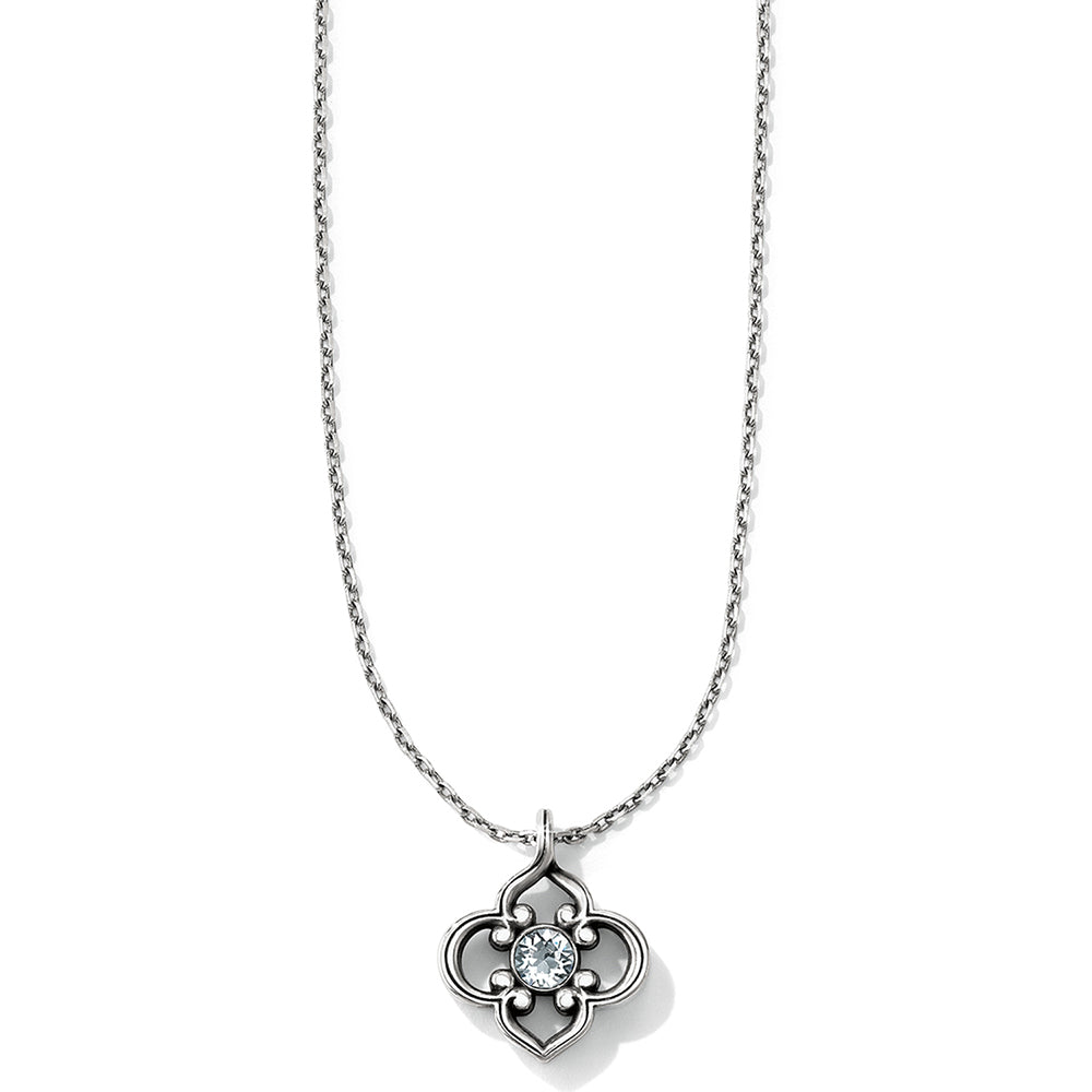 Brighton Silver/Stone Toledo Mini Necklace