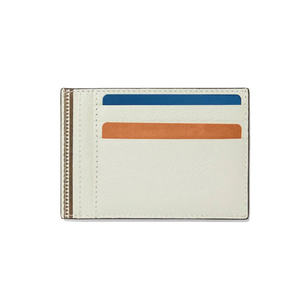 Minimalist wallet with color-blocked design on a white background