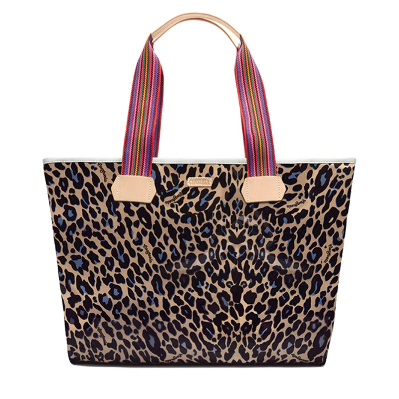 Blue Jag Zipper Tote