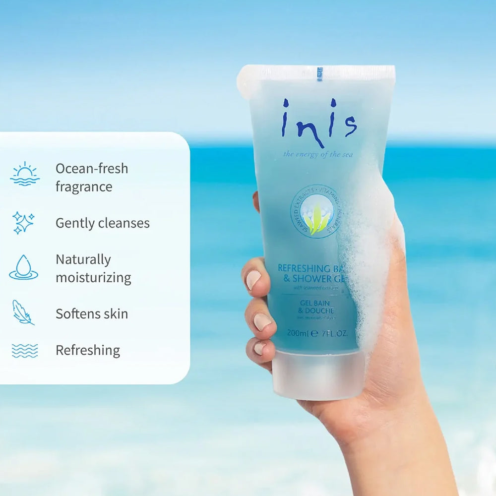 Inis Refreshing Bath And Shower Gel 7 fl oz