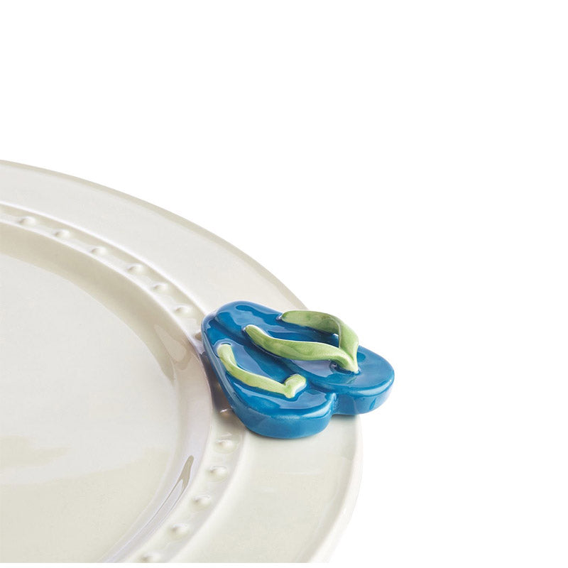 Sunning & Funning Flip Flops Nora Fleming Mini