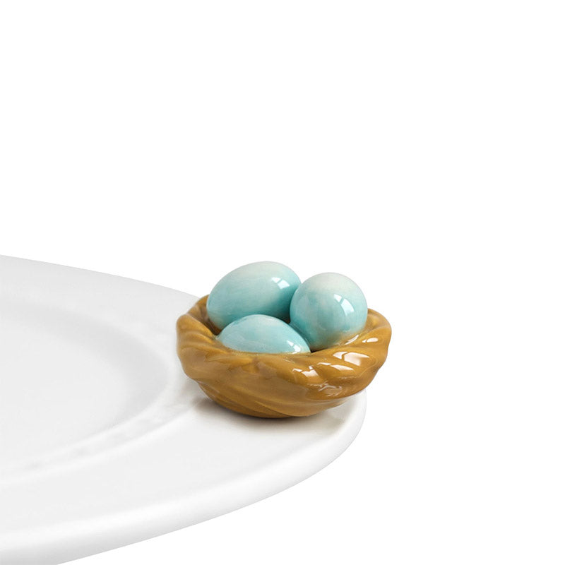 Robin's Egg Blue Nest Mini by Nora Fleming