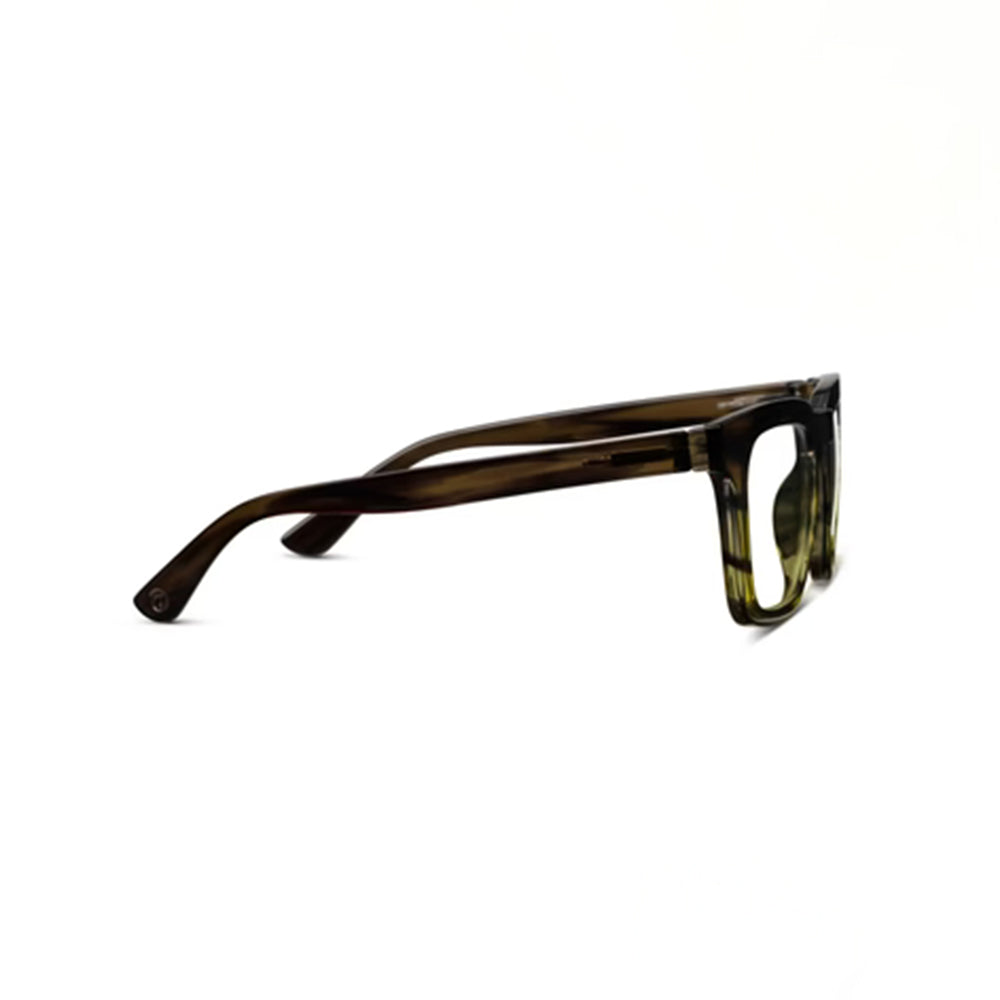 Sunglasses with tortoiseshell frame on a white background