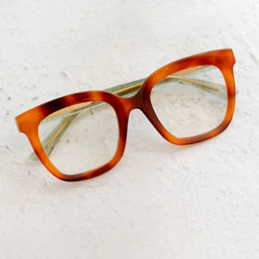 Peepers Fanfare Blonde Tortoise/Green Readers