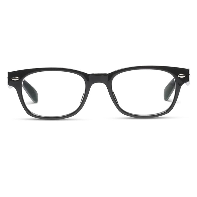 black reading glasses