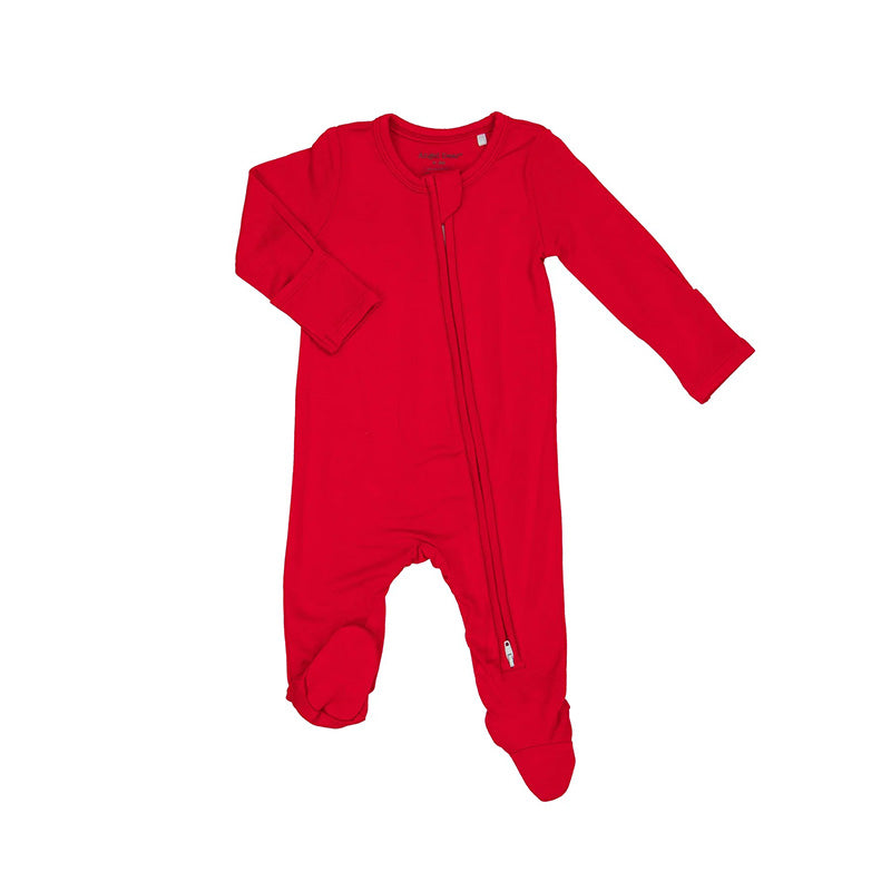 Angel Dear Bittersweet Two Way Zipper Footie Red