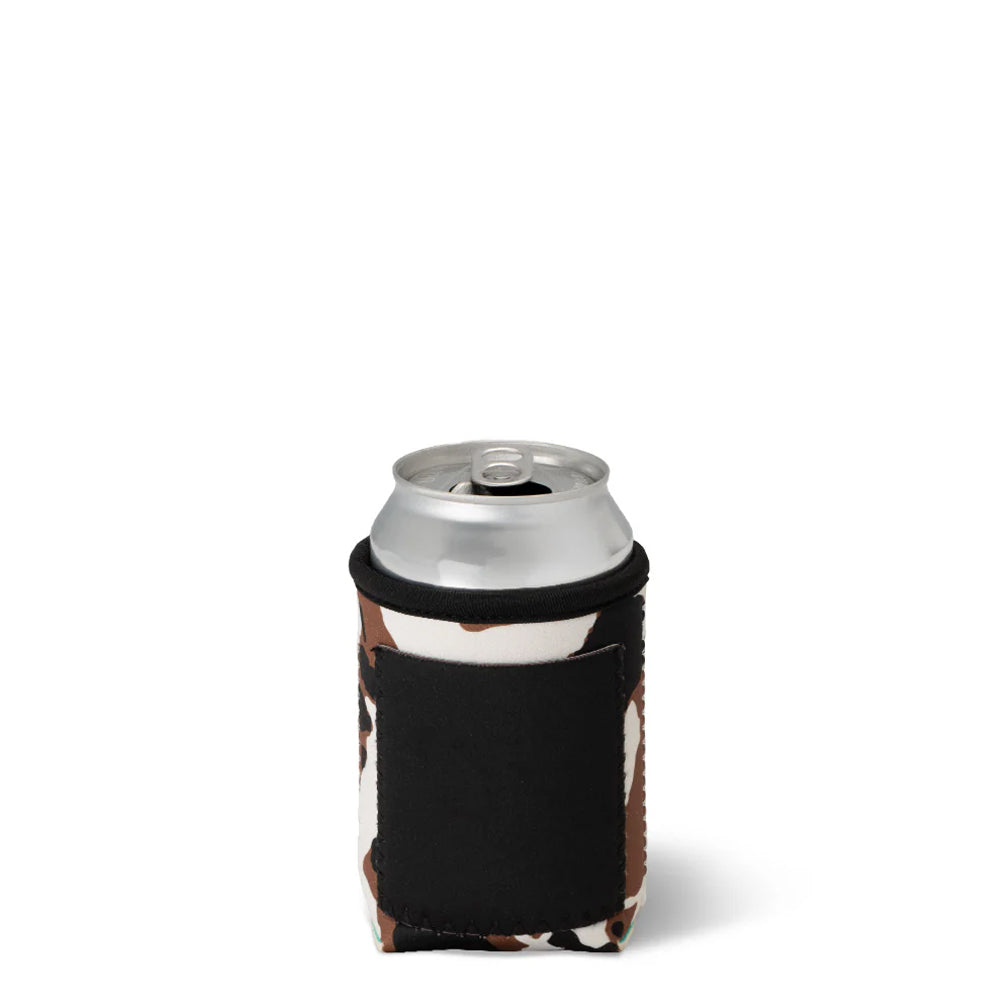 Can cooler with a can on a white background