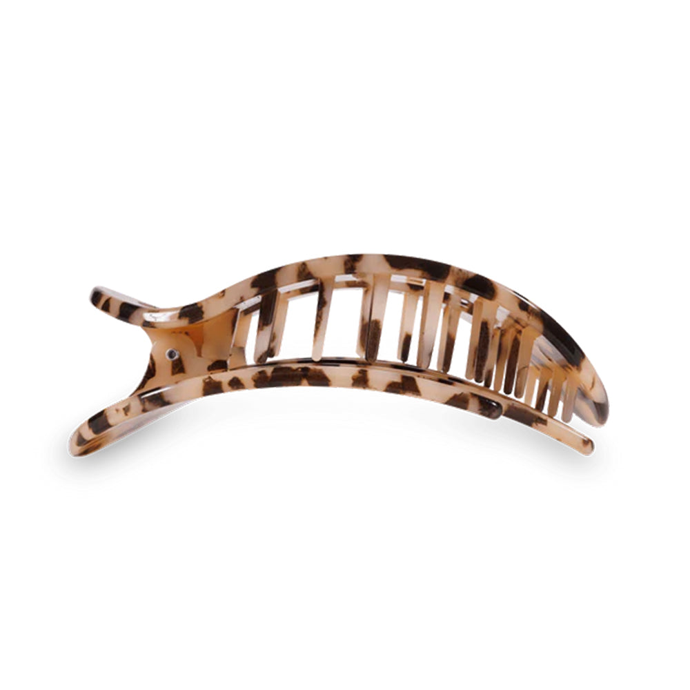 Teleties Blonde Tortoise Large Flat Round Hair Clip