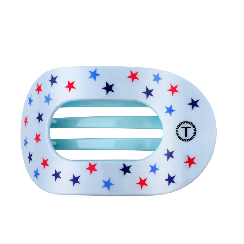 Hair clip with star pattern on a white background