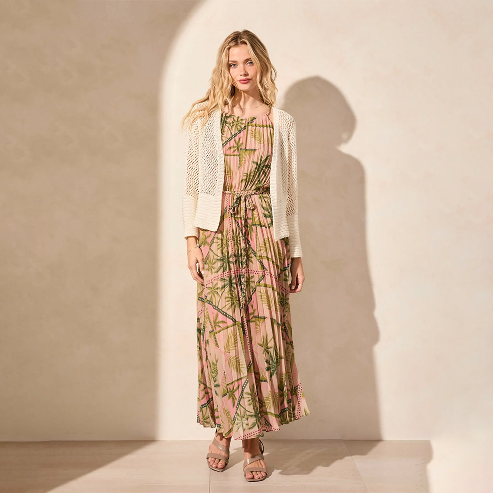 Tribal Clothing Co Cocomilk Bell Sleeve Open Stitch Sweater Cardigan