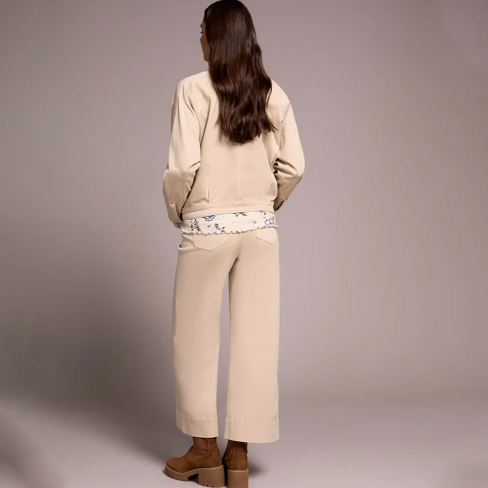 Tribal Clothing Co Long Sleeve Raglan Button Front Jacket-Sandstone