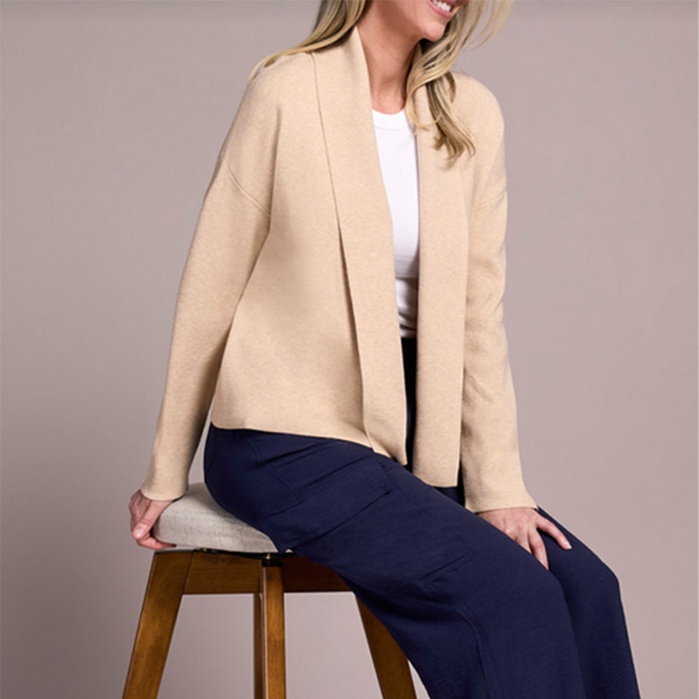 Tribal Clothing Co Long Sleeve Short Coatigan-H Latte