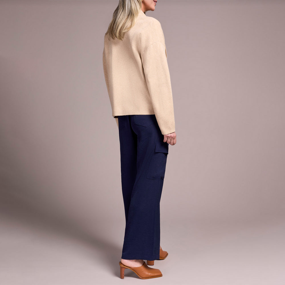 Tribal Clothing Co Long Sleeve Short Coatigan-H Latte