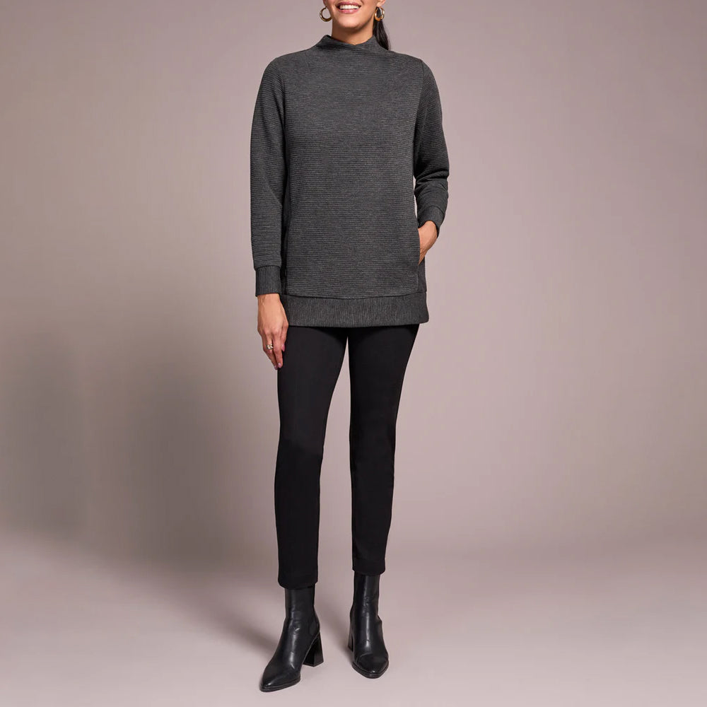 Tribal Clothing Co Long Sleeve Tunic W/Invisible Pockets-Wine