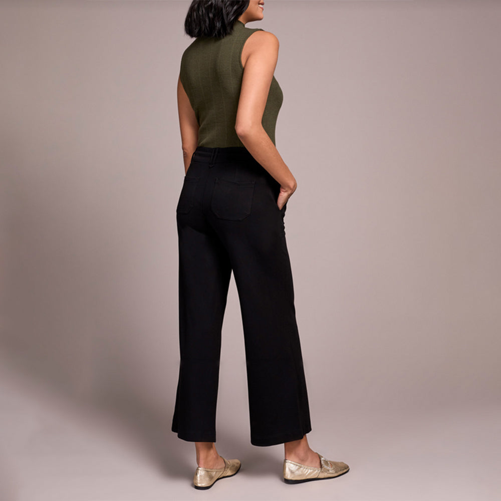 Tribal Clothing Co Pull On Pant W/ Pockets & Drawcord-Black