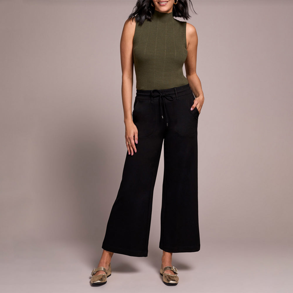 Tribal Clothing Co Pull On Pant W/ Pockets & Drawcord-Black