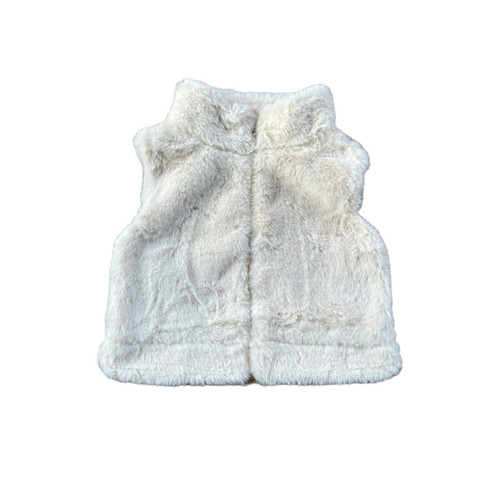Babysprouts Fur Vest- Cream