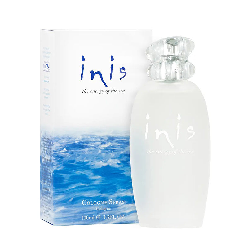 Inis perfume in a clear bottle