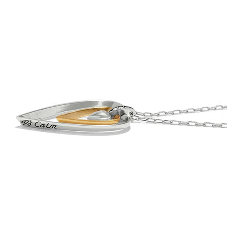 Necklace with a heart-shaped pendant on a white background