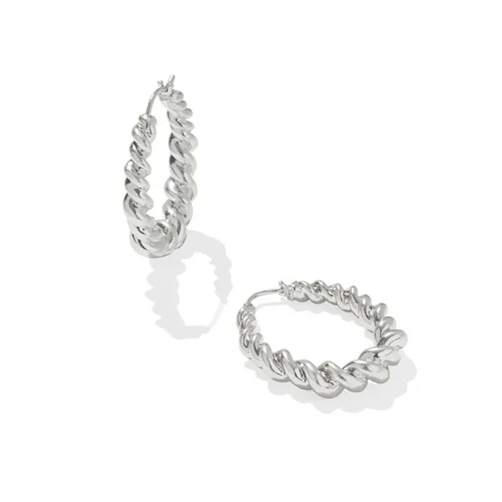 Slver hoop earrings