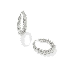 Slver hoop earrings