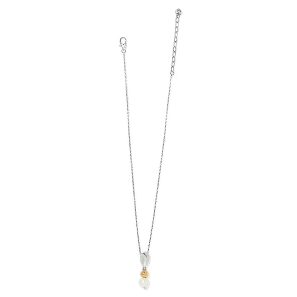 Necklace with a pendant on a white background