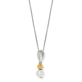 Necklace with a pendant on a white background