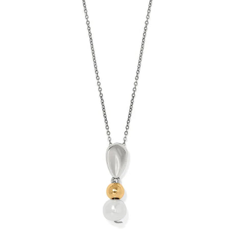 Necklace with a pendant on a white background
