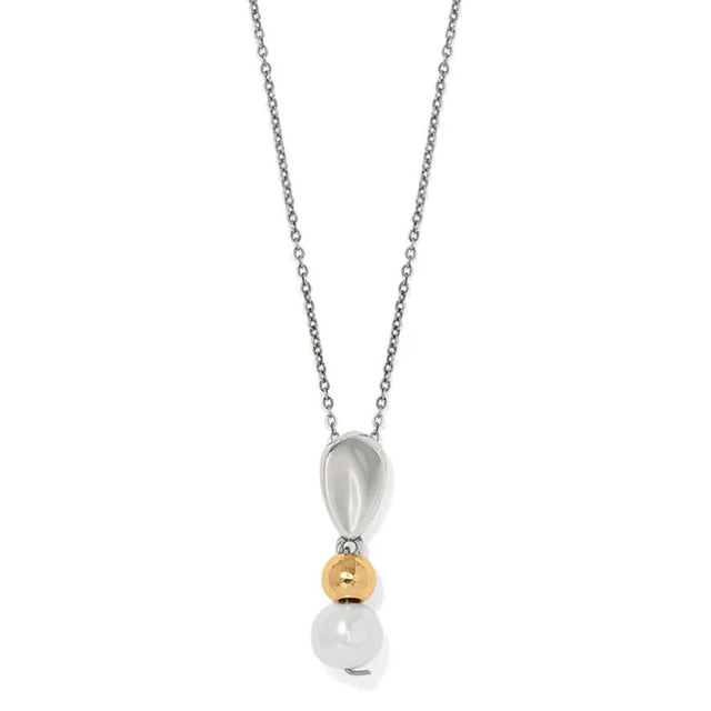 Necklace with a pendant on a white background