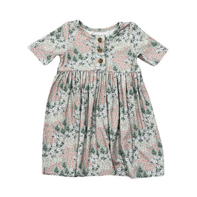 Floral dress on a white background