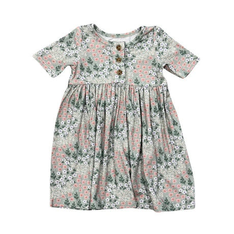 Floral dress on a white background