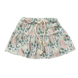 Floral skirt with drawstring on a white background