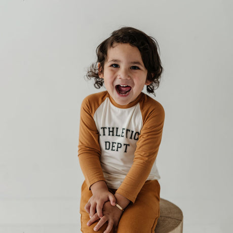 Babysprouts Athletic Dept Long Sleeve Baseball Tee