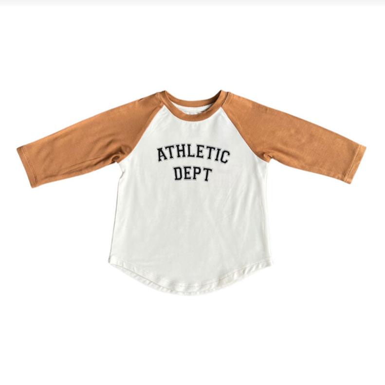 Babysprouts Athletic Dept Long Sleeve Baseball Tee