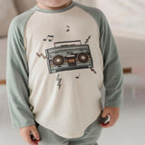 Babysprouts Boombox Long Sleeve Baseball Tee