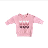 Babysprouts Clothing Hearts Drop Shoulder Sweatshirt