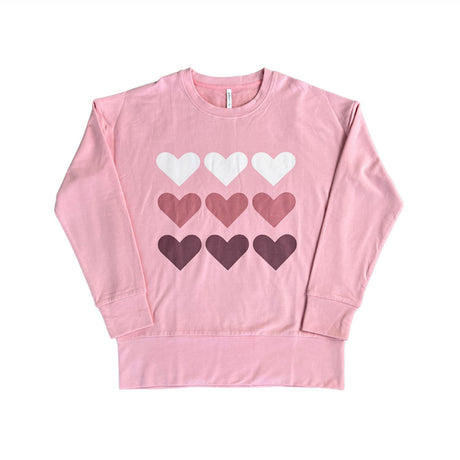 Babysprouts Clothing Hearts Drop Shoulder Sweatshirt
