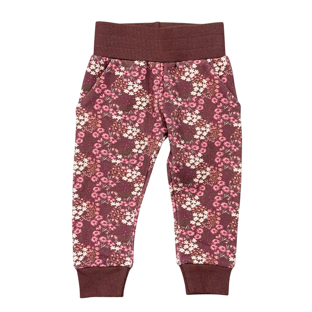 Babysprouts Cluster Garden Floral Girls Fleece Sweatpants