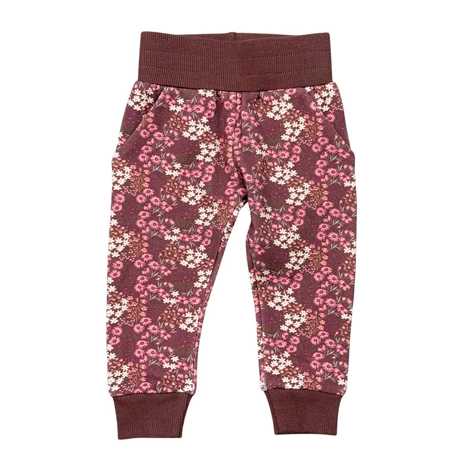 Babysprouts Cluster Garden Floral Girls Fleece Sweatpants