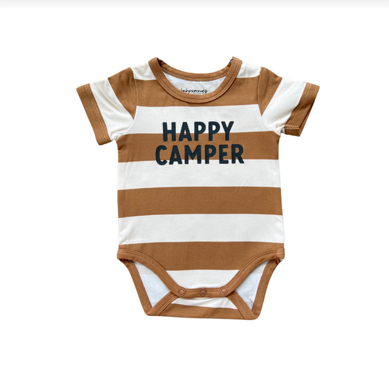 Babysprouts Happy Camper Baby Short Sleeve Bodysuit