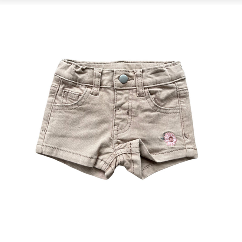 Babysprouts Khaki Girl's Twill Shorts