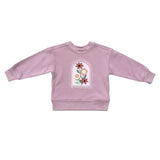 Babysprouts Crochet Flower Boxy Sweatshirt