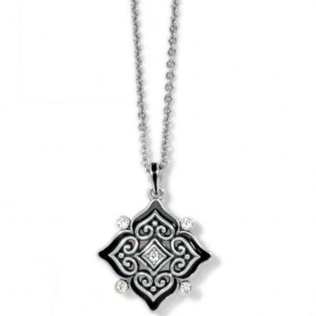 Decorative pendant necklace on a white background